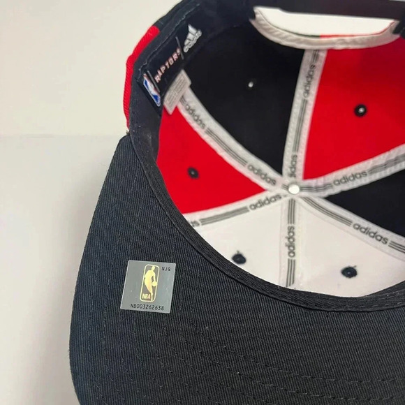 Adidas NBA Toronto Raptors Snapback Hat Wool Blend White Red Black Embroidered - Picture 8 of 9